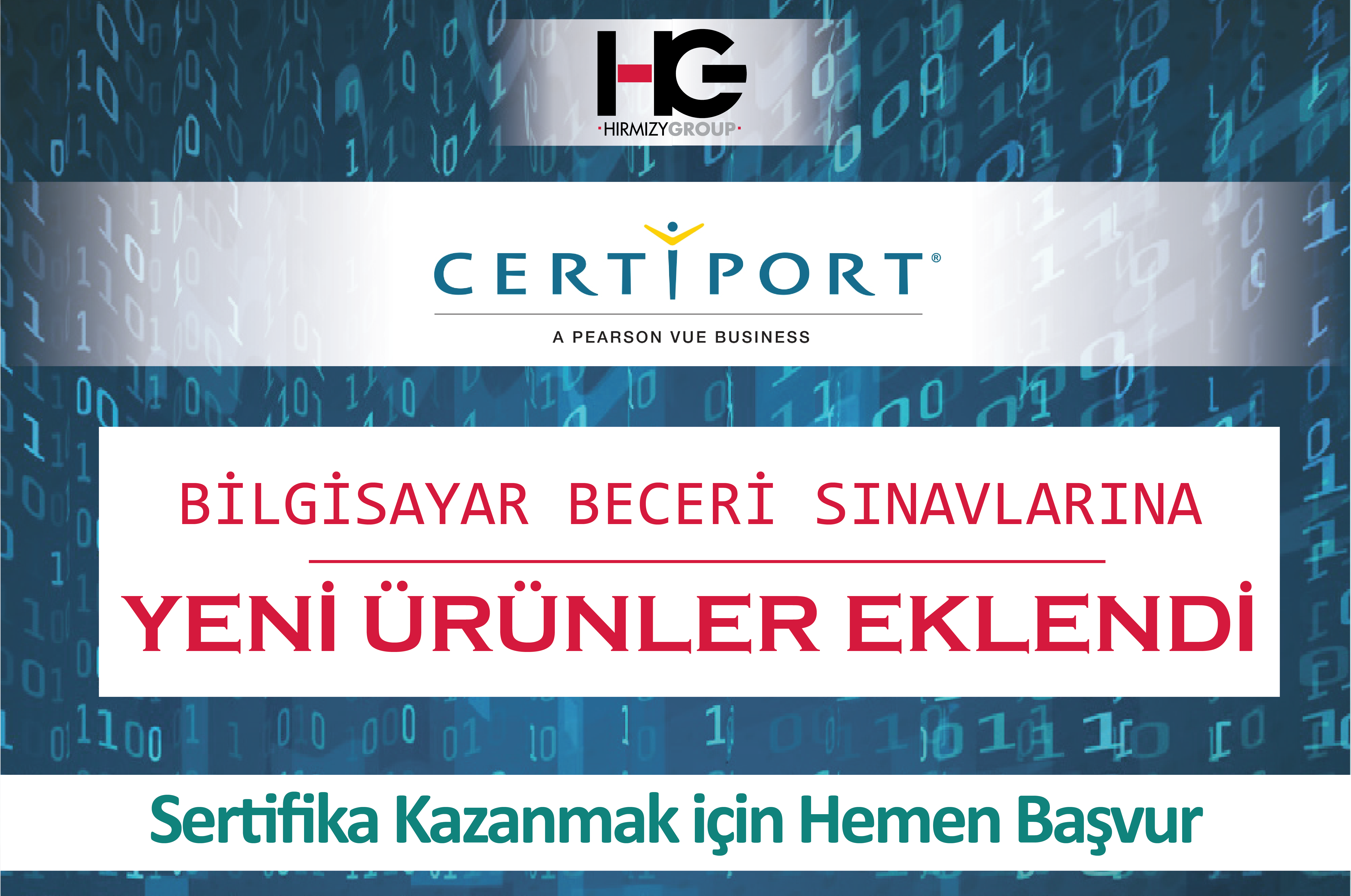 CERTIPORT BİLGİSAYAR BECERİ SINAVLARINA YENİ ÜRÜNLER EKLENDİ