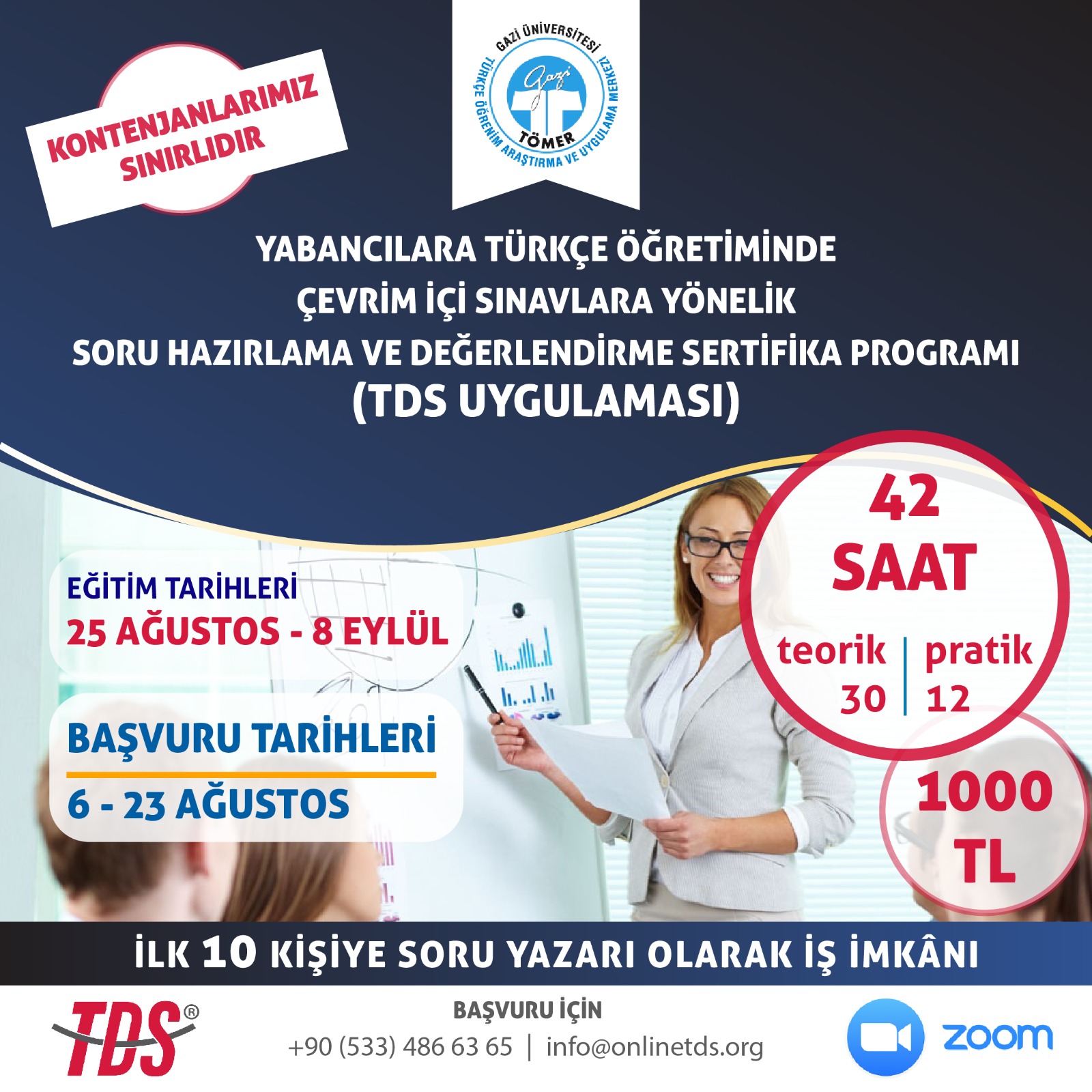 Soru Hazırlama ve Değerlendirme Sertifika Program (TDS UYGULAMASI)