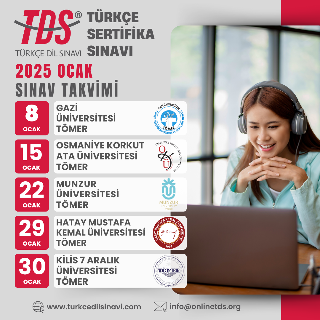 TDS® Sınav Takvimi (2025 Ocak)