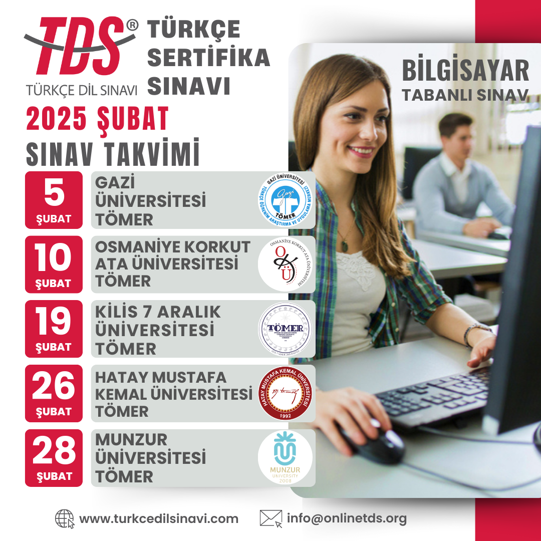 TDS® Sınav Takvimi (2025 Şubat)